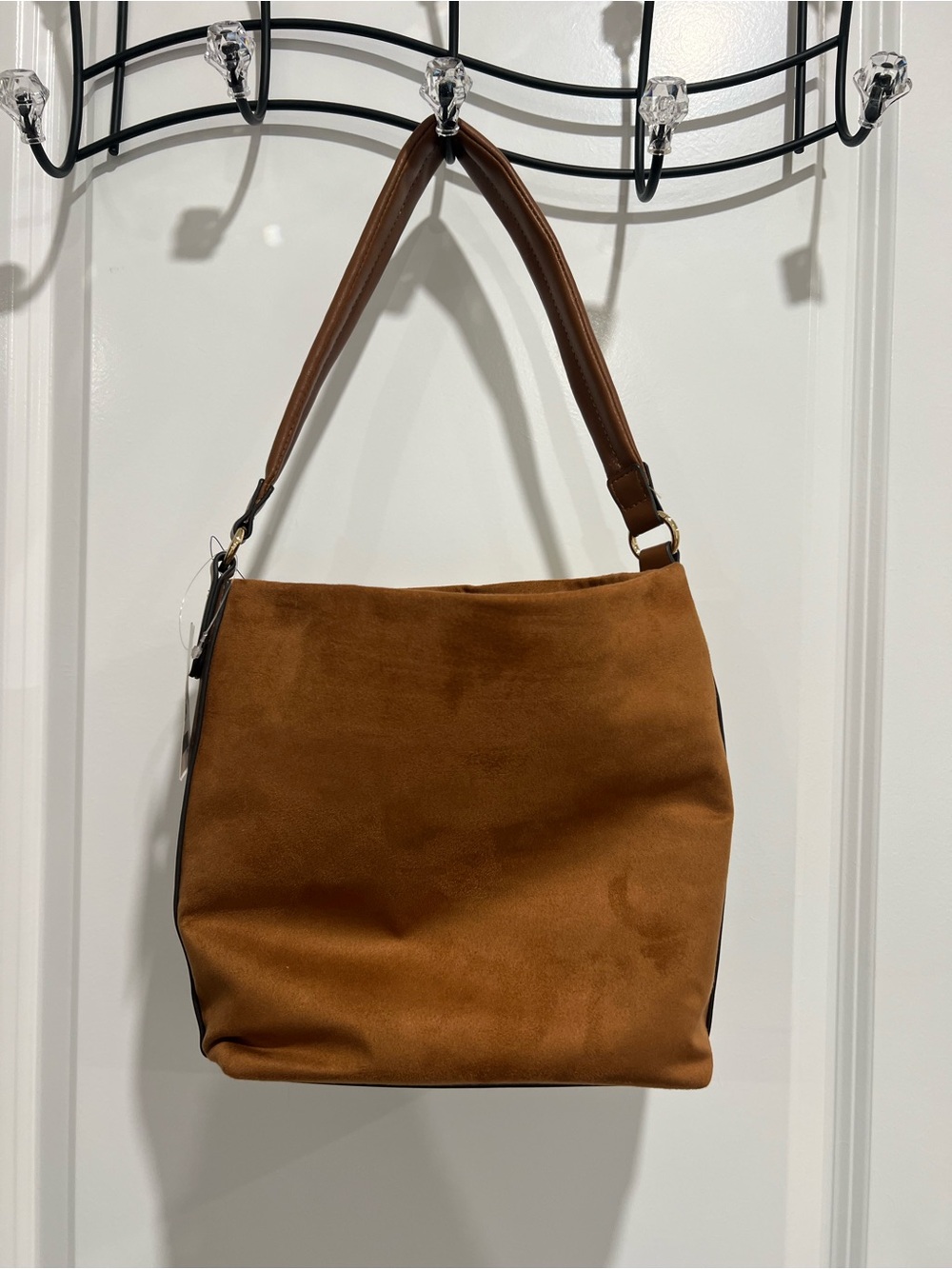 Nine West Brown Suede Shoulder Bag